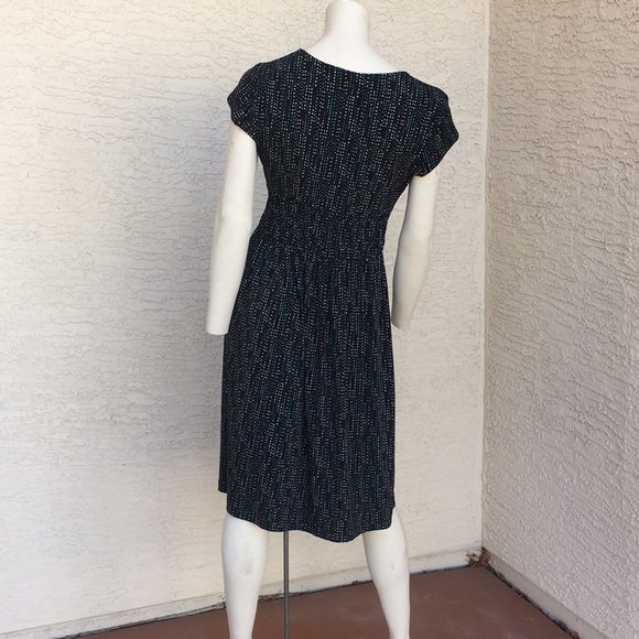 Worthington Stretch Dress - Black Classic Retro Vintage Pin-up Style D2 - Picture 3 of 8